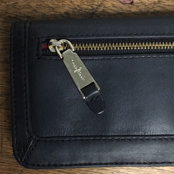 Vintage Cole Haan black leather wallet checkbook - Picture 3 of 6